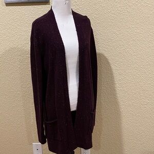 Elegant Deep Purple Women's Cardigan